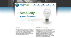 Desktop Screenshot of msbware.com